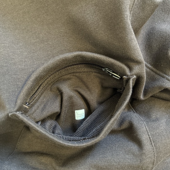 Lululemon Stretch French Terry Snap Button Brown Overshirt Chest Pocket Size L - Picture 6 of 15